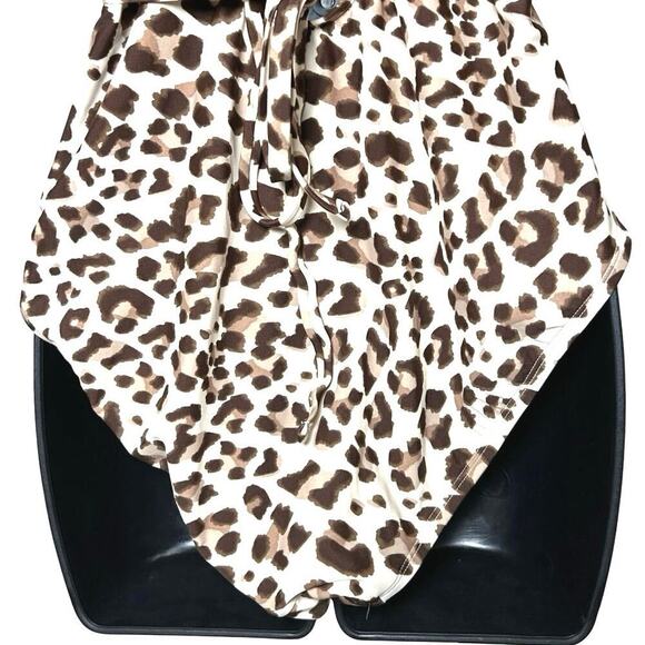 NWT Kona Sol Women’s Leopard Print Wrap Belt One Piece Swimsuit Size Medium - Picture 8 of 8